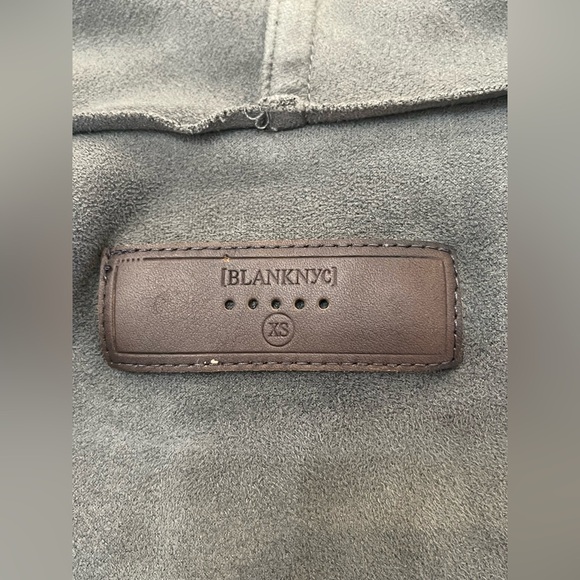 Blank NYC Faux Suede Drape Front Jacket  Size XS - Picture 13 of 14